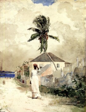 ウィンスロー・ホーマー Painting - 「アロング・ザ・ロード」バハマのリアリズム画家ウィンスロー・ホーマー